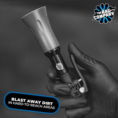 The Rag Company Ultra Air Blaster Mini clears air vents for crisper interior airflow