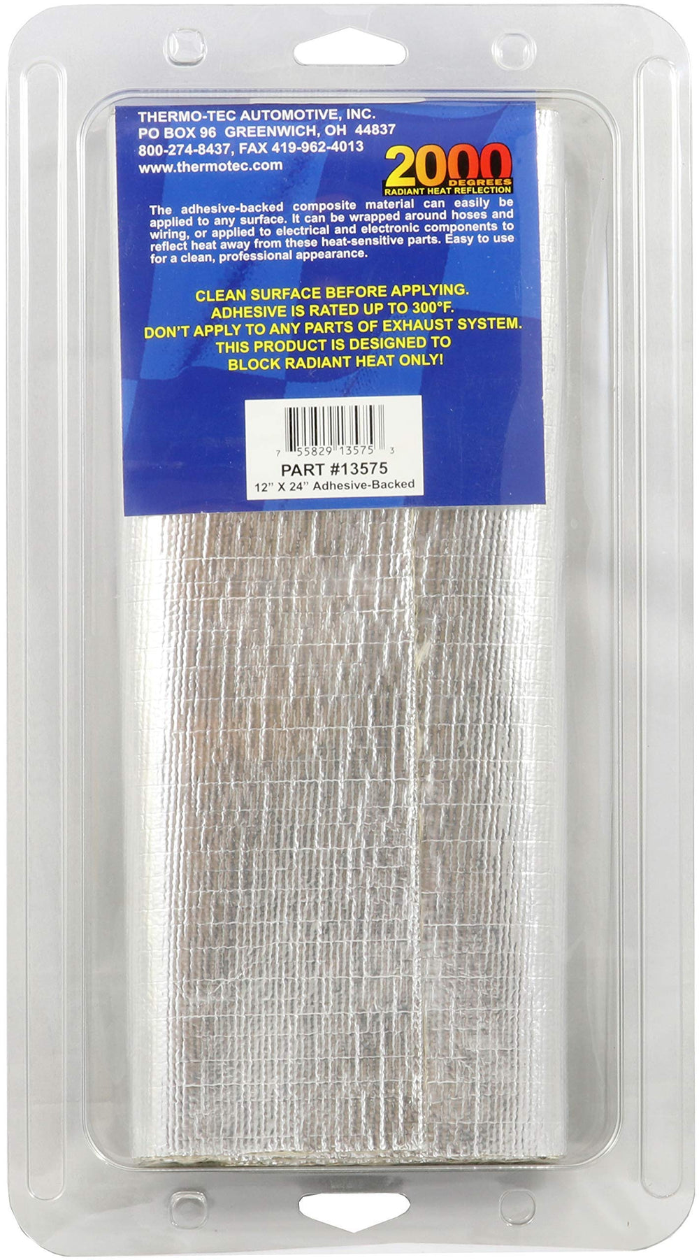 Thermo-Tec 13575 installed under the hood shields components from heat