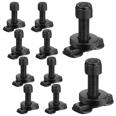 Therwen L-Track stud assembly for secure trailer tie-downs