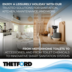 Thetford 42138 Style II base, durable construction for daily travel use.
