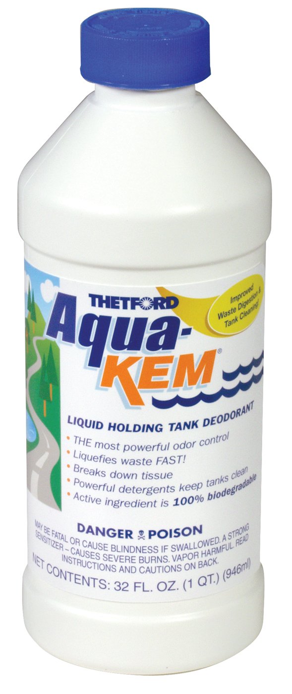 Thetford Aqua-KEM Original bottle 32oz deodorizes RV waste for fresh tanks