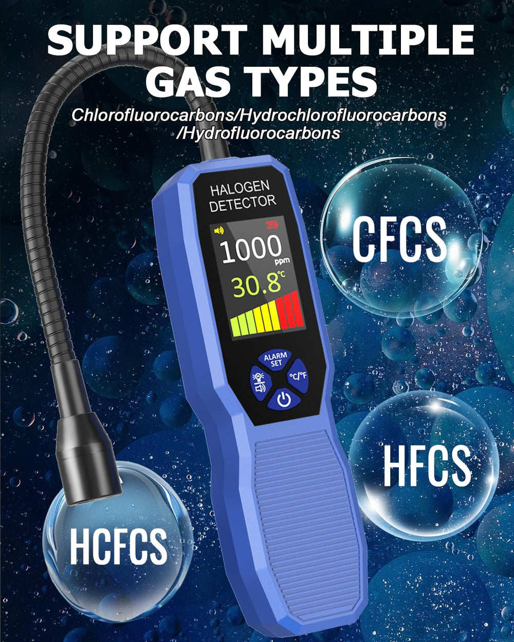THIKPO dual-temp display switches between °C and °F for field use