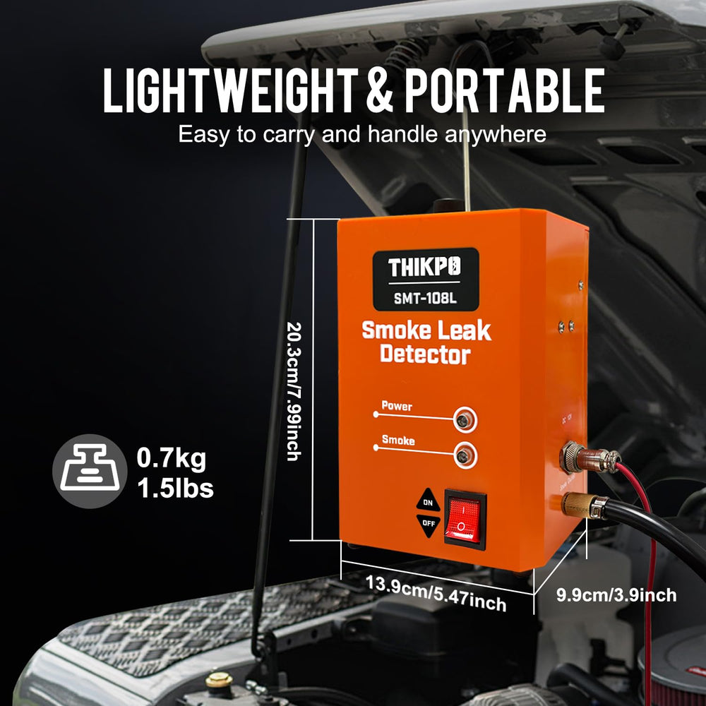 THIKPO detector tests turbochargers and EGR valves with dense visual smoke.