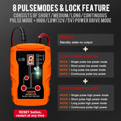 THIKPO tester kit pulse modes display showing testing options