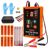 THIKPO universal injector tester front view with adapters for quick diagnostics