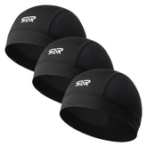 THINDUST front view of 3-pack skull caps showing compact packaging and convenience