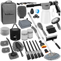 ThinkLearn foam gun with quick coupler for efficient exterior cleaning