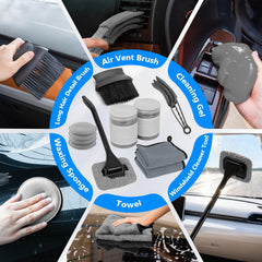 ThinkLearn tire and hub brush cleans rims safely