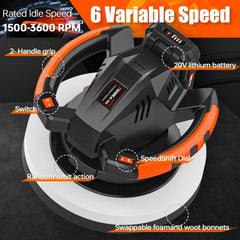 THINKWORK Buffer Polisher ideal for car, boat, and furniture polishing.