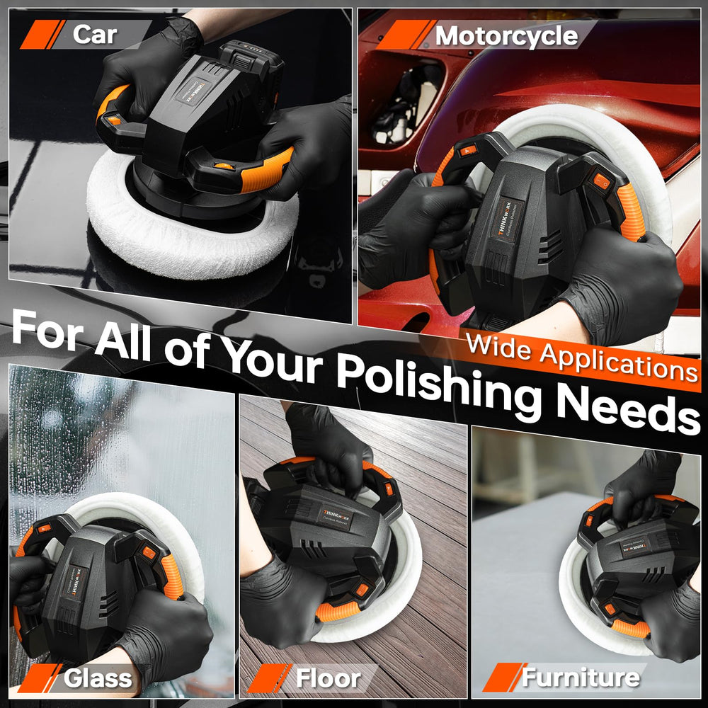 THINKWORK Buffer Polisher included accessories kit for complete tasks.