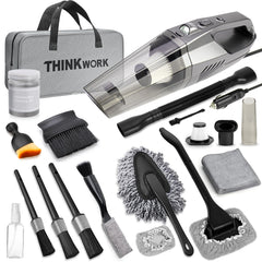 THINKWORK car vacuum with 8000Pa suction for deep upholstery cleaning