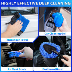 Thinkwork extended hose and brush nozzle reach crevices under seats and consoles.