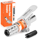 THINKWORK grease gun coupler with locking mechanism ensures secure connection during high-pressure use.