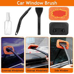 THINKWORK interior detail brush set on car surface for deep cleaning
