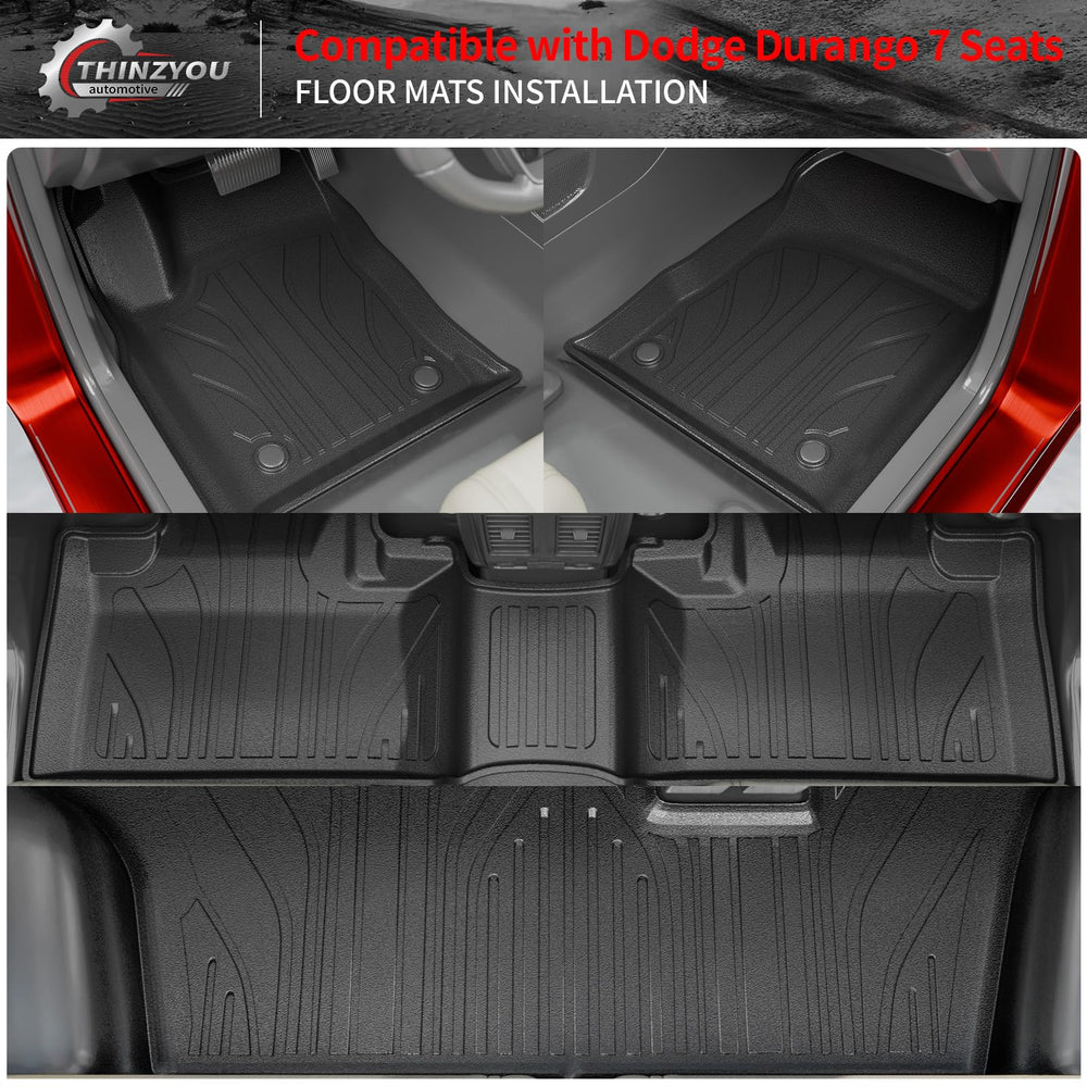 Thinzyou Durango trunk mat keeps cargo area clean and organized.