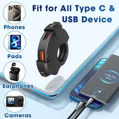 Thlevel IP65 waterproof protection shields the charger in rain and spray