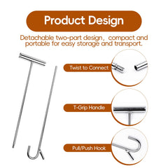 THMMN detachable hook design enabling versatile pulling of heavy loads.