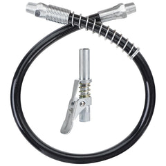 Thorstone 18-inch spring flex hose demonstrates flexible reach for automotive lubrication
