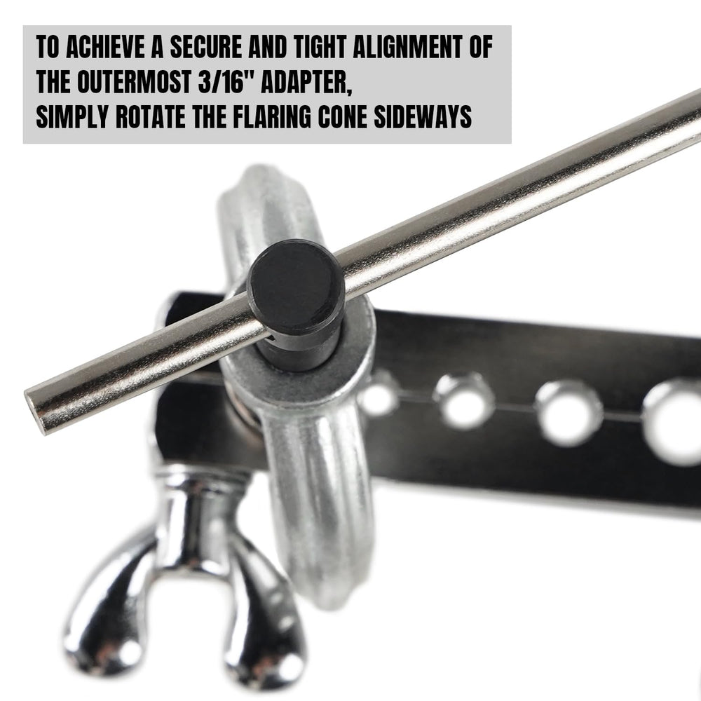 Thorstone five-size adapters for brake line and HVAC tubing