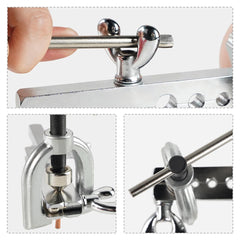 Thorstone setup: double and single flare tool in use