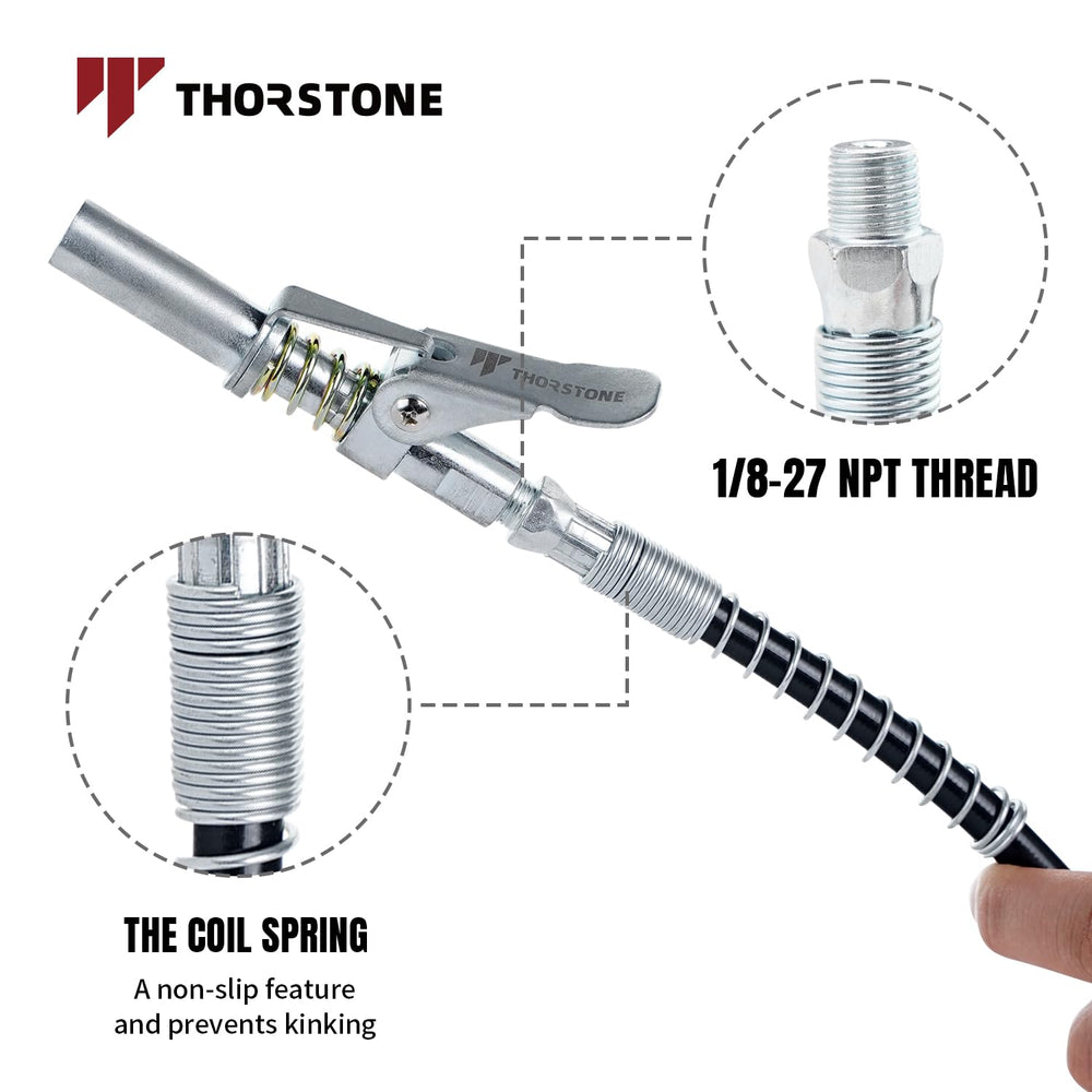Thorstone lock coupler seals leaks for clean, hands-free operation