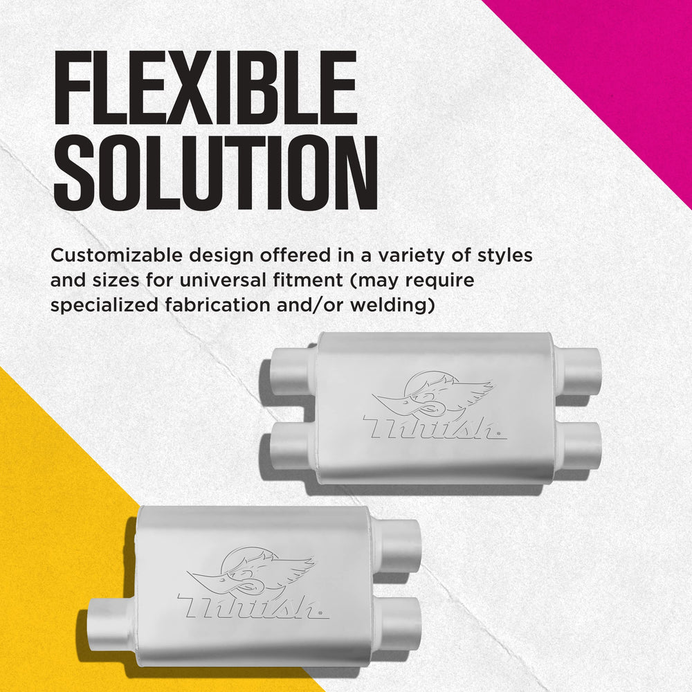 Thrush flow director technology channels exhaust for smoother flow.
