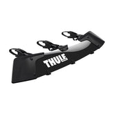 Thule AirScreen XT wind fairing front view reduces wind noise for a quieter ride.
