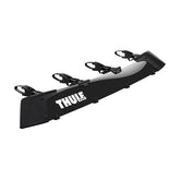 Thule AirScreen XT wind fairing, front view, reduces wind noise for a calmer ride.
