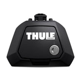 Thule Raised Rail Evo foot installed on a vehicle for a stable roof rack setup