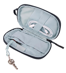 Thule Subterra PowerShuttle Small in airline seat pocket for easy access
