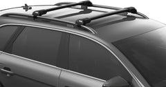Thule Wingbar Edge WindDiffuser close-up, reduces wind noise and drag for smoother rides.