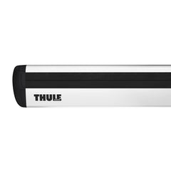 Thule Wingbar Evo 150 swing blade end cap eases T-track access
