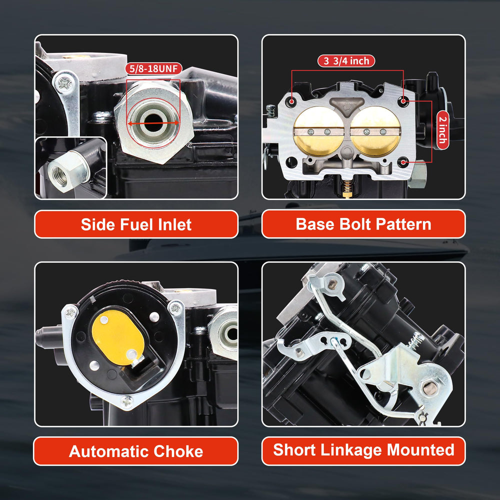 Side fuel inlet enables flexible mounting and routing.