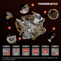 THUNDERMINGO 34 Pict-3 carburetor venturi 26mm detail supports proper air mixture
