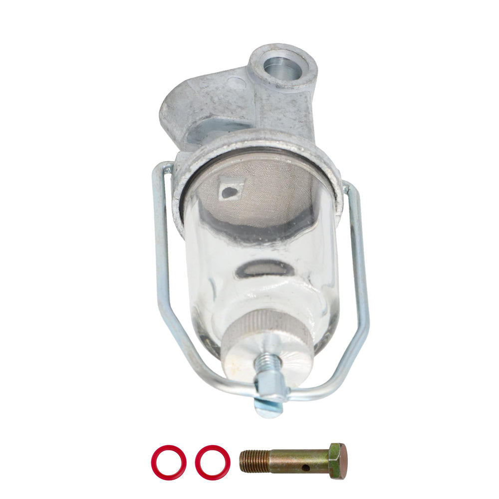 THUNDERMINGO fuel sediment bowl glass assembly with carburetor clamp for reliability