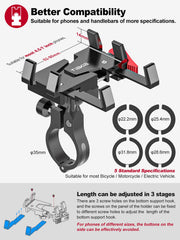 Tiakia bike phone mount 360-degree rotation enables flexible viewing angles on the go.