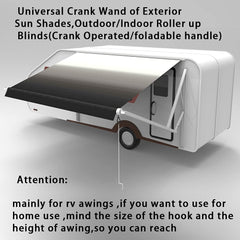 TIANMEIYI rv awning crank handle wide grip improves leverage while cranking