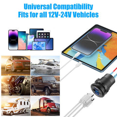 TIANWIDJEW compact 12V socket keeps dash tidy and organized