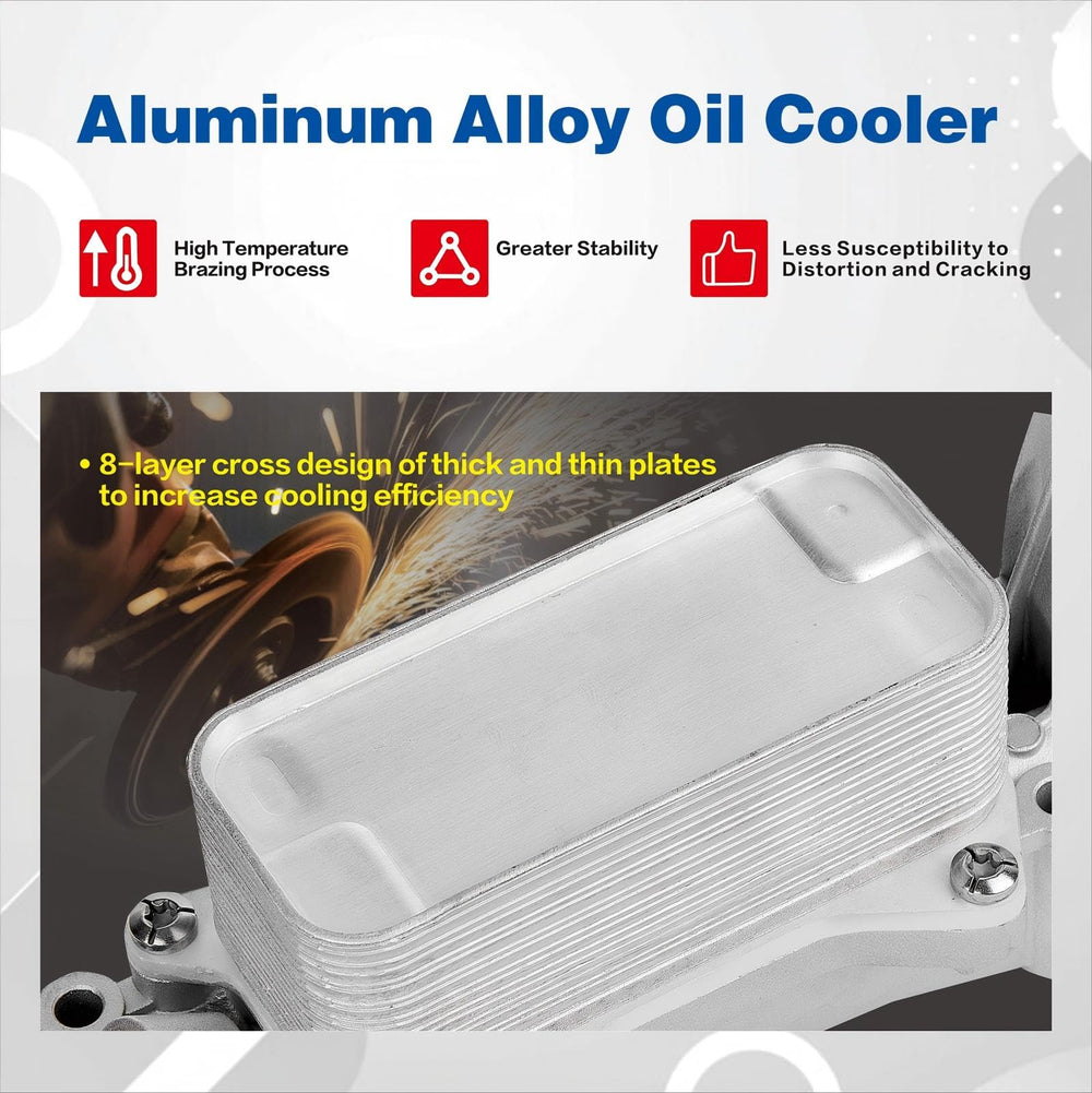 TIAYFEU aluminum oil cooler plates illustrating robust laminated construction.