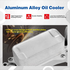 TIAYFEU aluminum oil cooler plates illustrating robust laminated construction.
