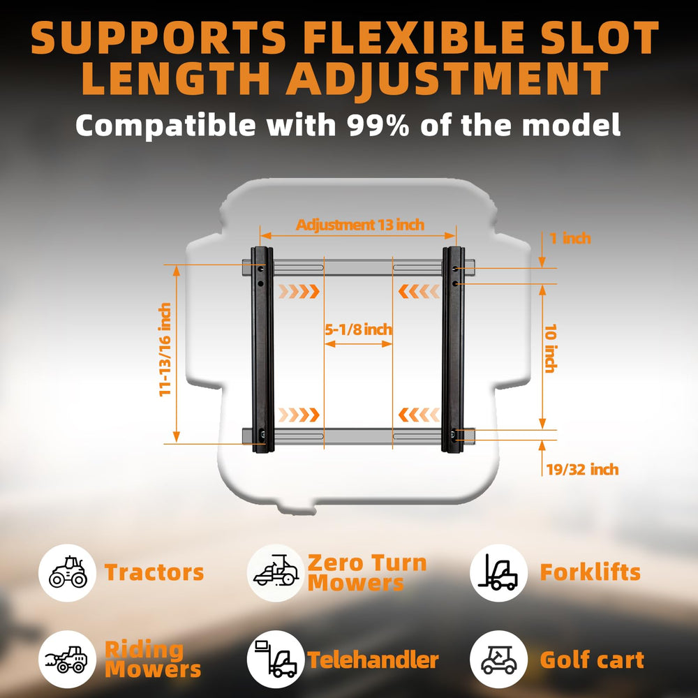 TICSEA slide-rail width adjustability fits diverse machine consoles with ease.