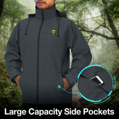 TIDEWE Rain Suit side pockets for easy gear access in wet conditions.