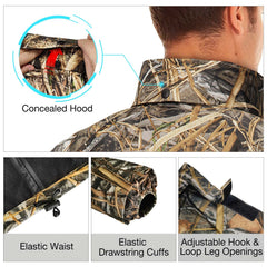 TIDEWE Next Camo Evos rainwear suited for outdoor adventures.