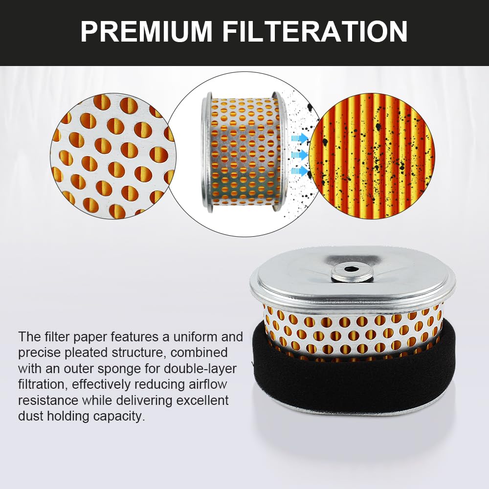 TidiRob air filter shown in dusty workshop context.