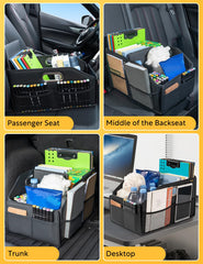 Tidyphil car seat organizer collapsible design saves space when not in use.