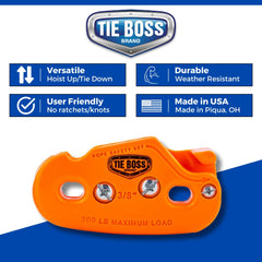 Tie Boss garage hoisting and storage solution keeps cargo controlled.