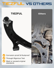 TIEZFUL front inner tie rod end supports accurate wheel alignment.