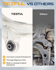 TIEZFUL front inner tie rod ends for front suspension alignment