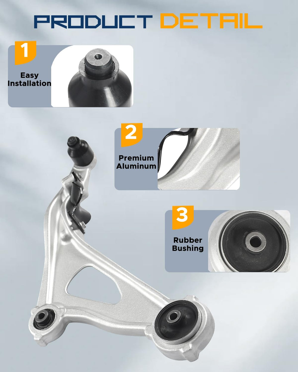 Tiezful front stabilizer end link, driver side, supports responsive handling