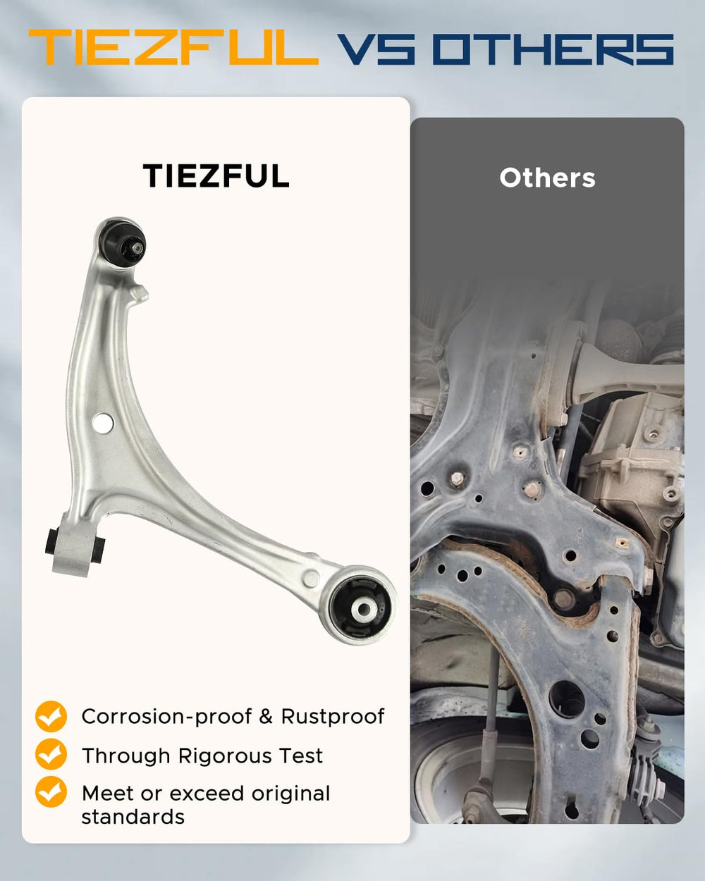 TIEZFUL sway bar link helps reduce body roll on rough roads
